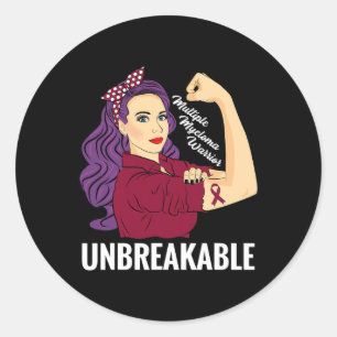 Sticker Rond Myélome multiple Sensibilisation Cancer du sang Gu