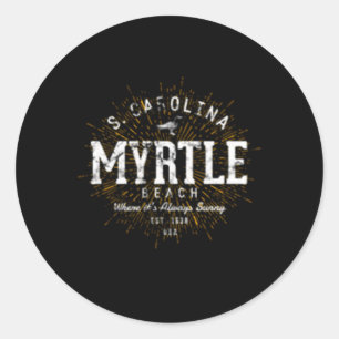 Sticker Rond Myrtle Beach