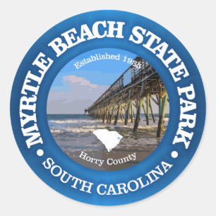 Sticker Rond Myrtle Beach SP