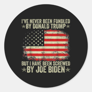 Sticker Rond N'A Jamais Été Fondé Par Donald Trump, Mais Trump