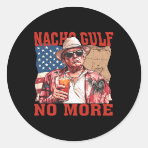 Sticker Rond Nacho Golf Fini Golf Des États-Unis Trump Amusant
