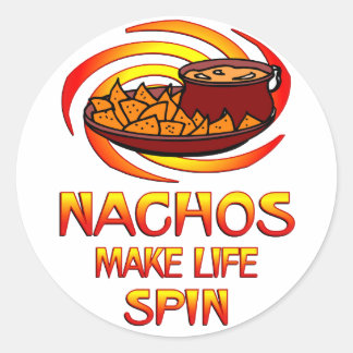 Sticker Rond Nachos Spin