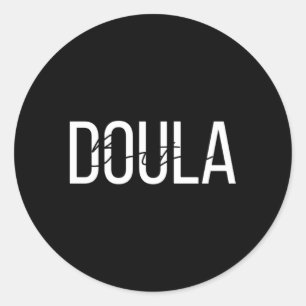 Sticker Rond Naissance Doula Travailleuse à la naissance
