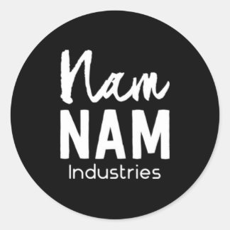 Sticker Rond Nam Nam Industries invertert bilde