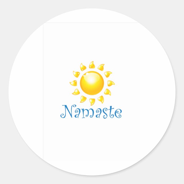 Sticker Rond namaste (Devant)