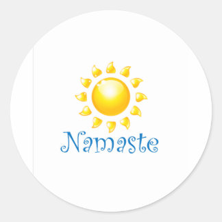 Sticker Rond namaste