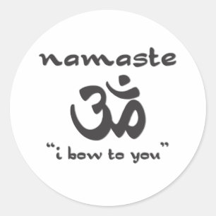 Sticker Rond Namaste - Je T'Ai Oublié
