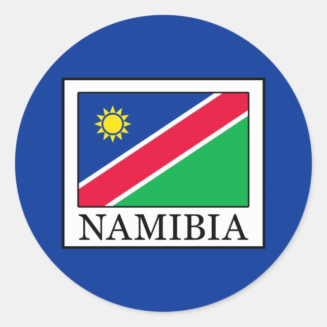 Sticker Rond Namibie (Devant)