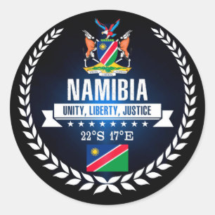 Sticker Rond Namibie