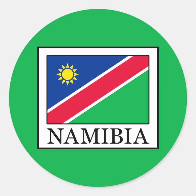 Sticker Rond Namibie (Devant)