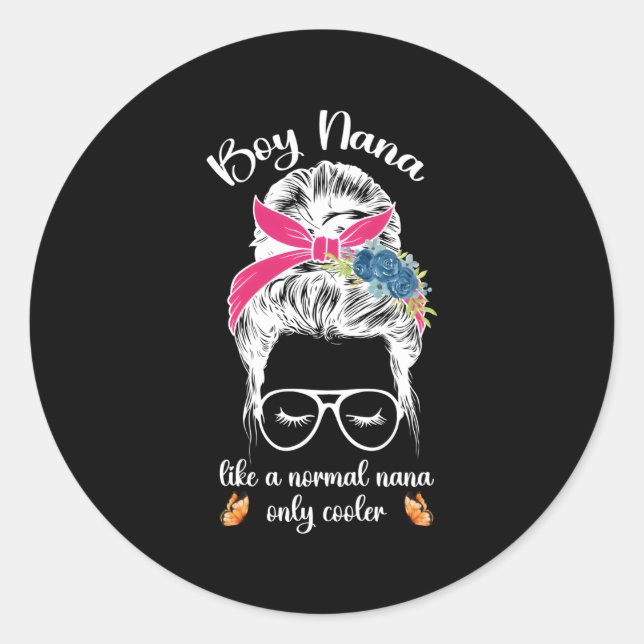 Sticker Rond Nana Comme Une Nana Normale De Nana Grandma (Devant)