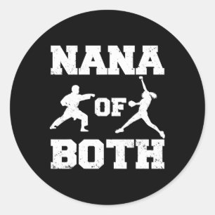 Sticker Rond Nana De Funny Softll Et Karate Nana