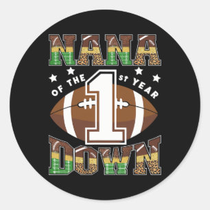 Sticker Rond Nana du premier anniversaire de football de la pre