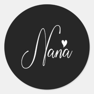 Sticker Rond Nana Pour La Fête Des Mères De Grand-Mère