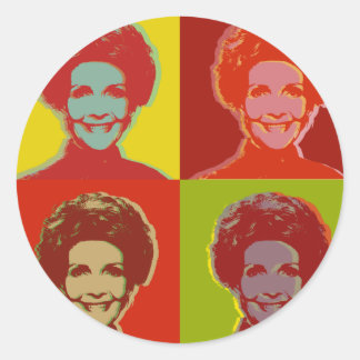 Sticker Rond nancy Reagan