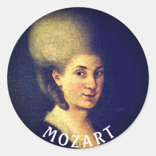 Sticker Rond Nannerl Mozart
