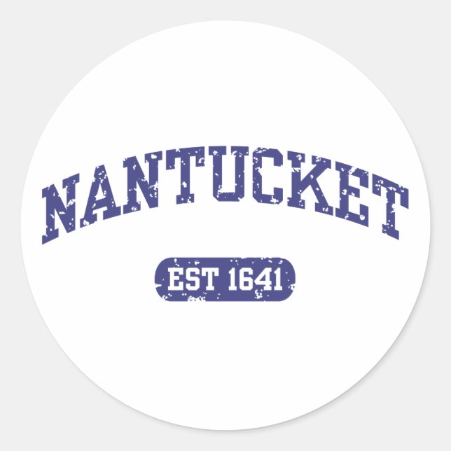 Sticker Rond Nantucket (Devant)