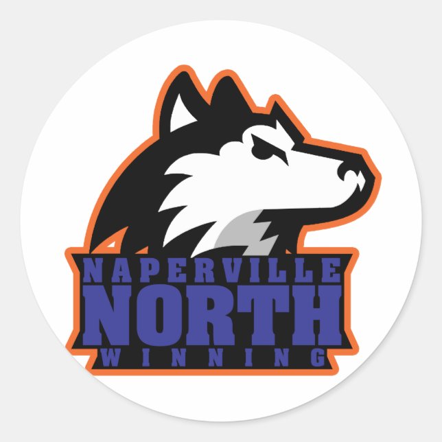 Sticker Rond Naperville Nord (Devant)