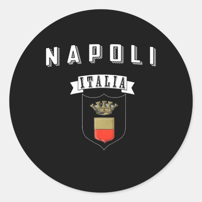Sticker Rond Naples Italia Naples Italie (Devant)