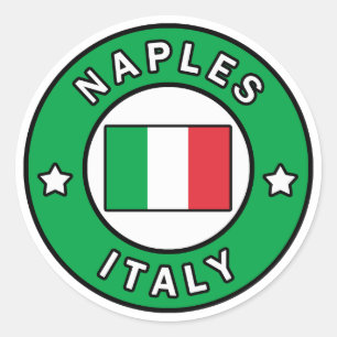 Sticker Rond Naples Italie