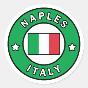 Sticker Rond Naples Italie