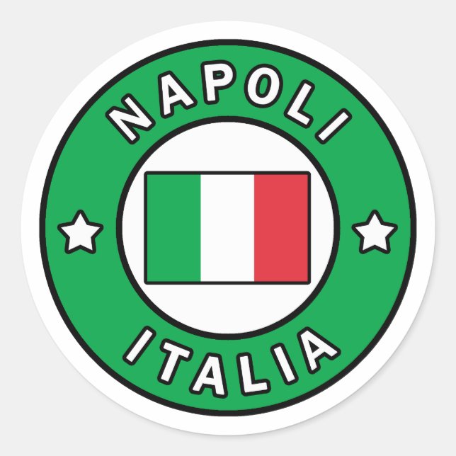 Sticker Rond Napoli Italia (Devant)