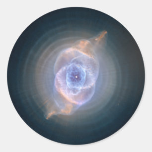 Sticker Rond NASA de l'oeil de chat