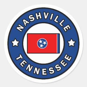 Sticker Rond Nashville Tennessee