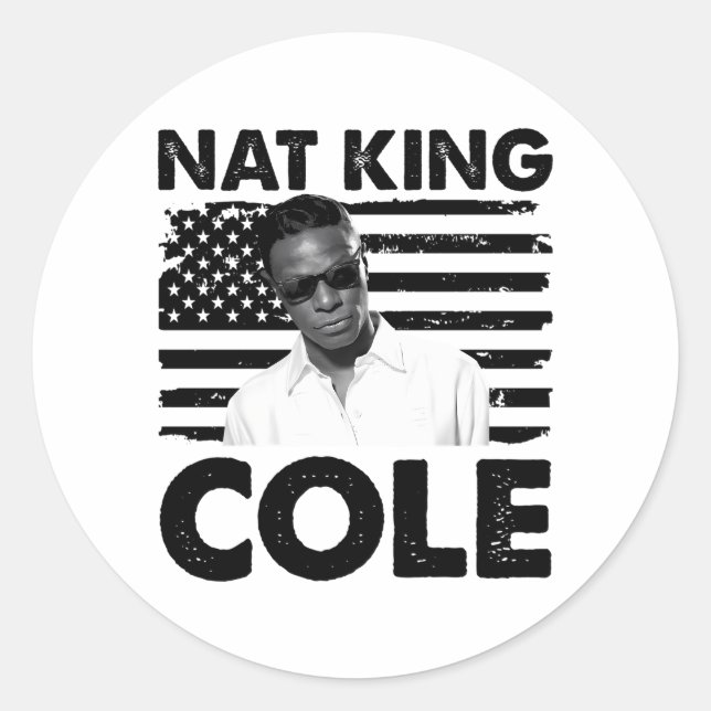 Sticker Rond Nat King Cole (Devant)