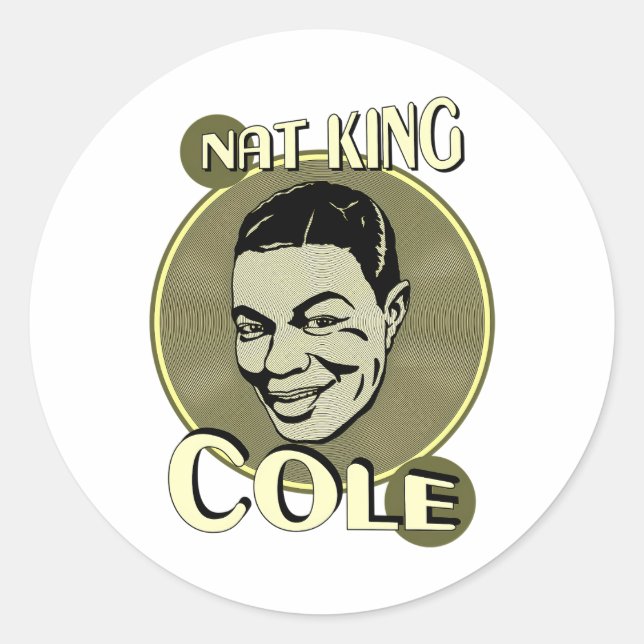 Sticker Rond Nat King Cole (Devant)