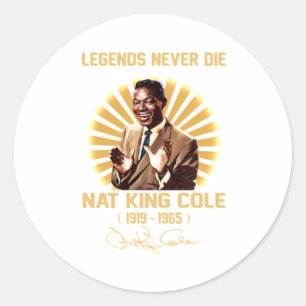 Sticker Rond Nat King Cole
