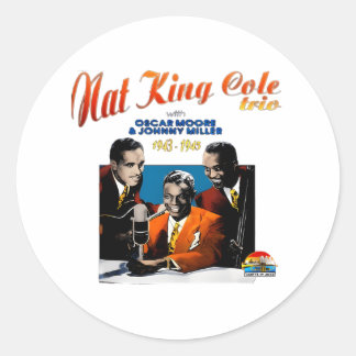 Sticker Rond Nat King Cole
