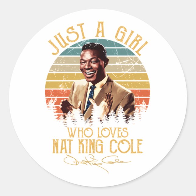 Sticker Rond Nat King Cole (Devant)