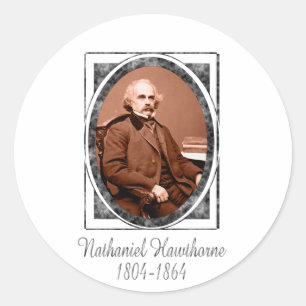 Sticker Rond Nathaniel Hawthorne
