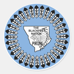 Sticker Rond Nation Blackfoot