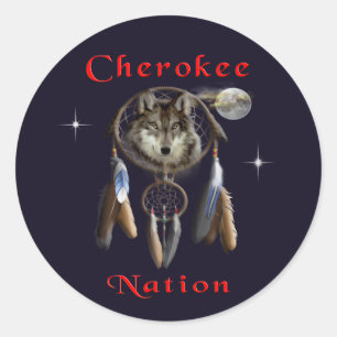 Sticker Rond Nation cherokee