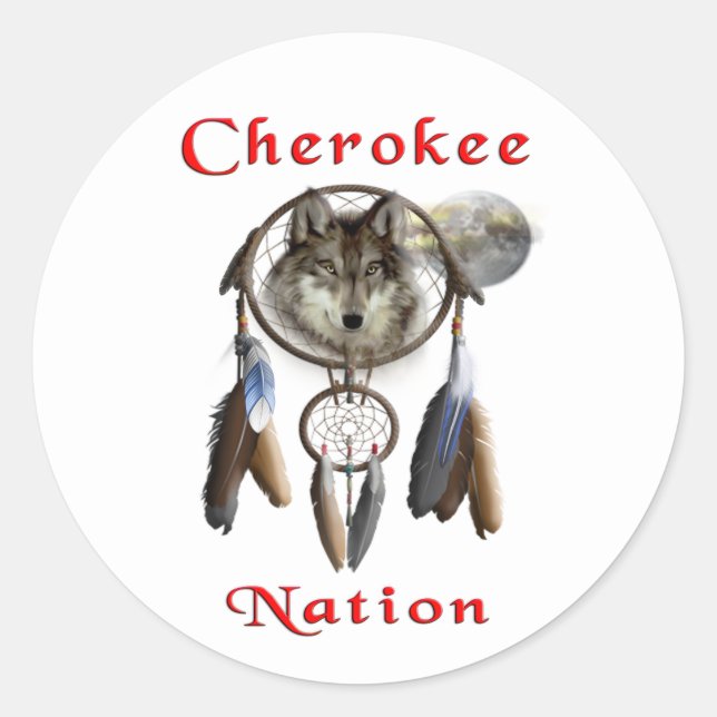 Sticker Rond Nation cherokee (Devant)