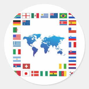 Sticker Rond Nations Unies