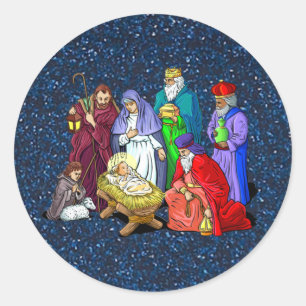 Sticker Rond nativité