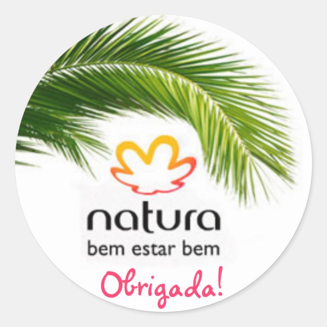 Sticker Rond natura-comesticos, Débitrice ! (Devant)