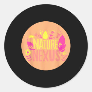 Sticker Rond Nature Nexus - Nature Harmonieuse Pour P De l'envi