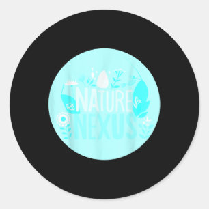 Sticker Rond Nature Nexus - Nature Harmonieuse Pour P De l'envi