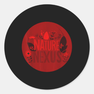 Sticker Rond Nature Nexus - Nature Harmonieuse Pour P De l'envi