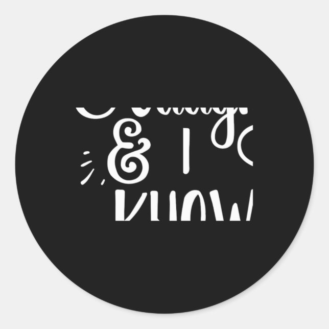 Sticker Rond Naughty And I Know It Funny Christmas Baby  (Devant)