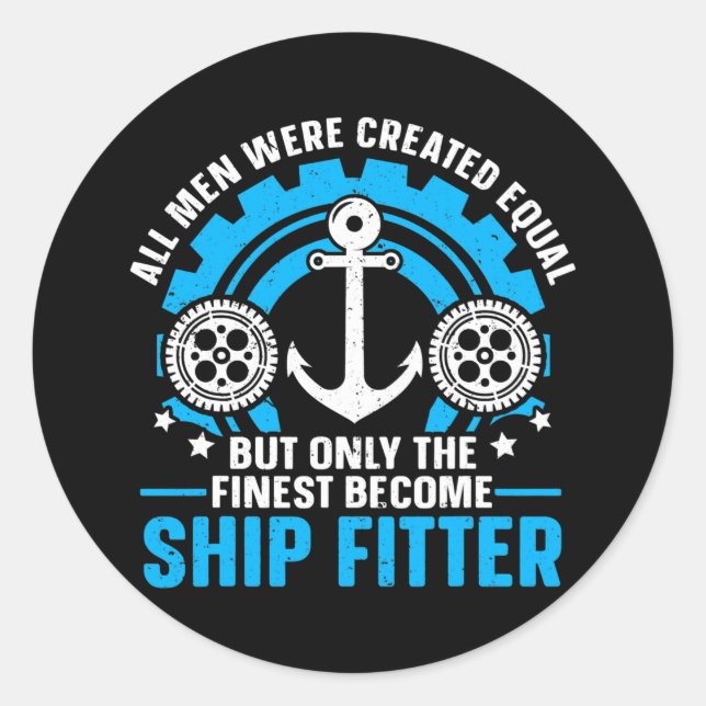 Sticker Rond Navire maritime de mer (Devant)