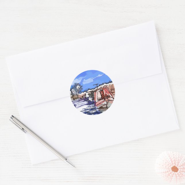 STICKER ROND NAVIRES (Enveloppe)