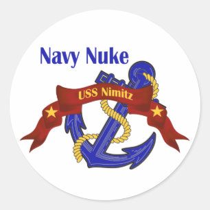 Sticker Rond Navy Nuke ~ USS Nimitz