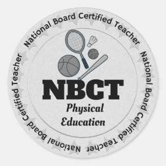 Sticker Rond NBCT National Board Enseignant Enseignement physiq