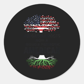 Sticker Rond Né Bulgare Bulgarie Américaine Citoyenneté América