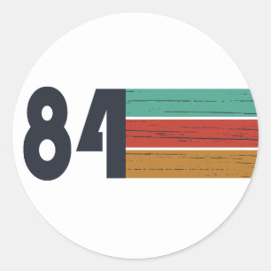 Sticker Rond né en 1984 cadeau d'anniversaire vintage
